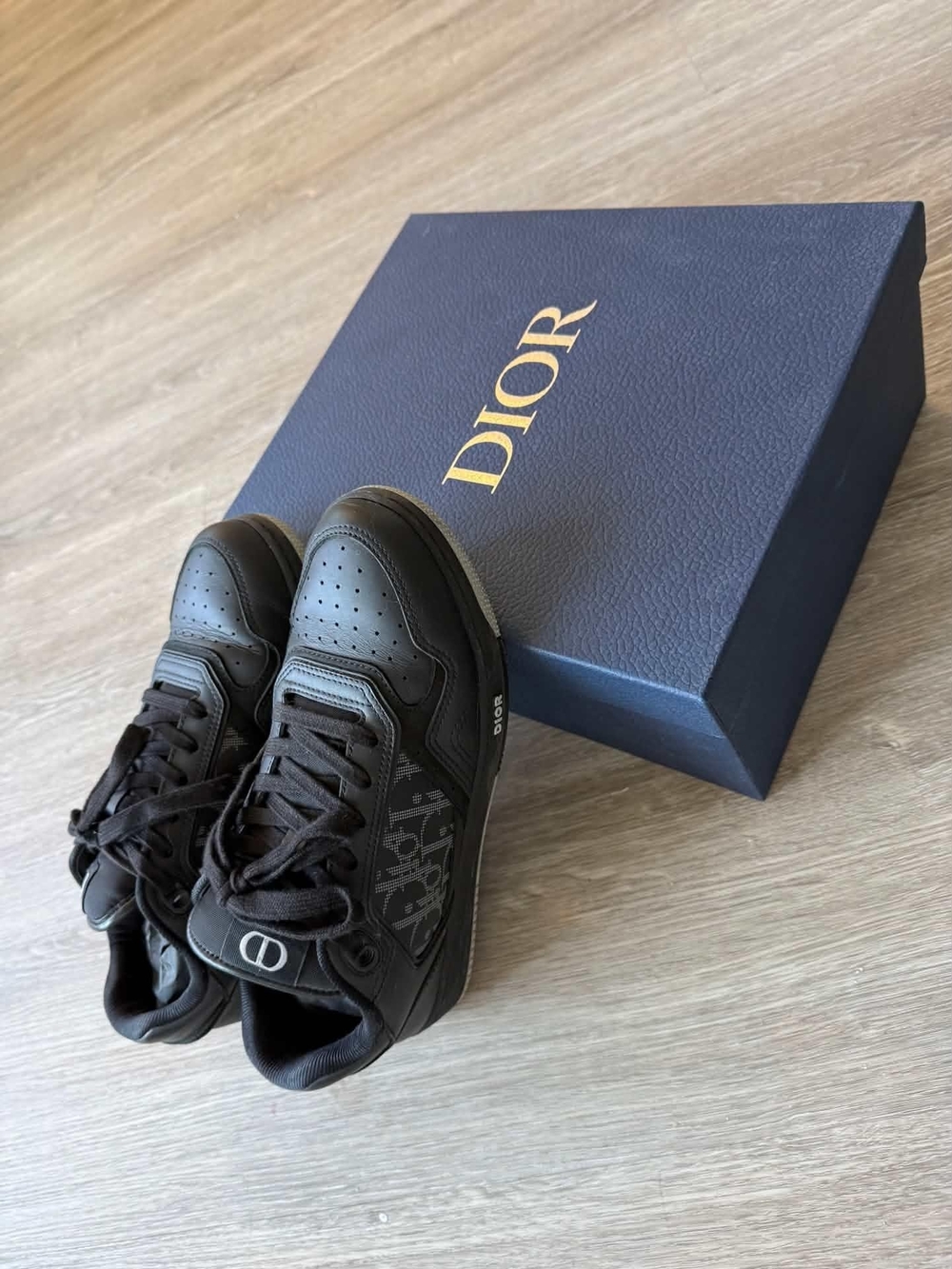 Authentic Dior B27 Low-Top Sneakers – Black Oblique Galaxy – Size 40 - Picture 4 of 5